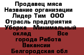 Продавец мяса › Название организации ­ Лидер Тим, ООО › Отрасль предприятия ­ Уборка › Минимальный оклад ­ 28 200 - Все города Работа » Вакансии   . Белгородская обл.